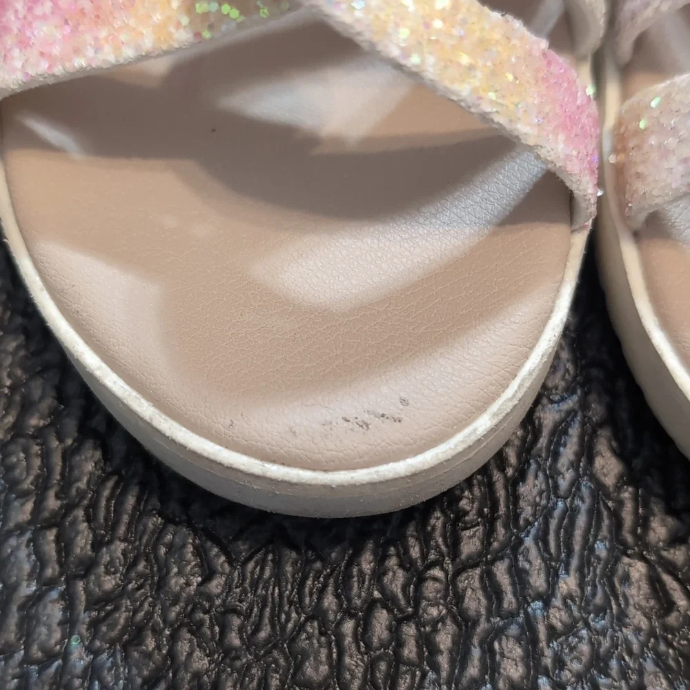 Children's Place Rainbow Glitter Sandals Shoes